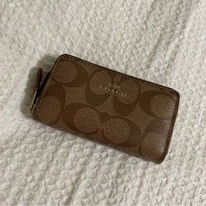 Coach Double Zip Coin Case